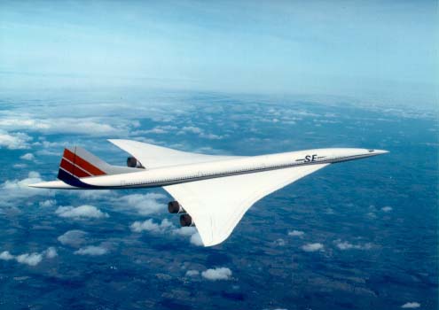 Le projet europ�en d'avion supersonique de nouvelle g�n�ration - photo: A�rospatiale