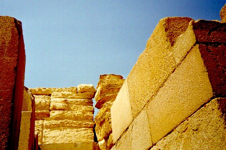 Temple near the Pyramids in Cairo (Egypt), Detail - Photograph by Christian Guittet