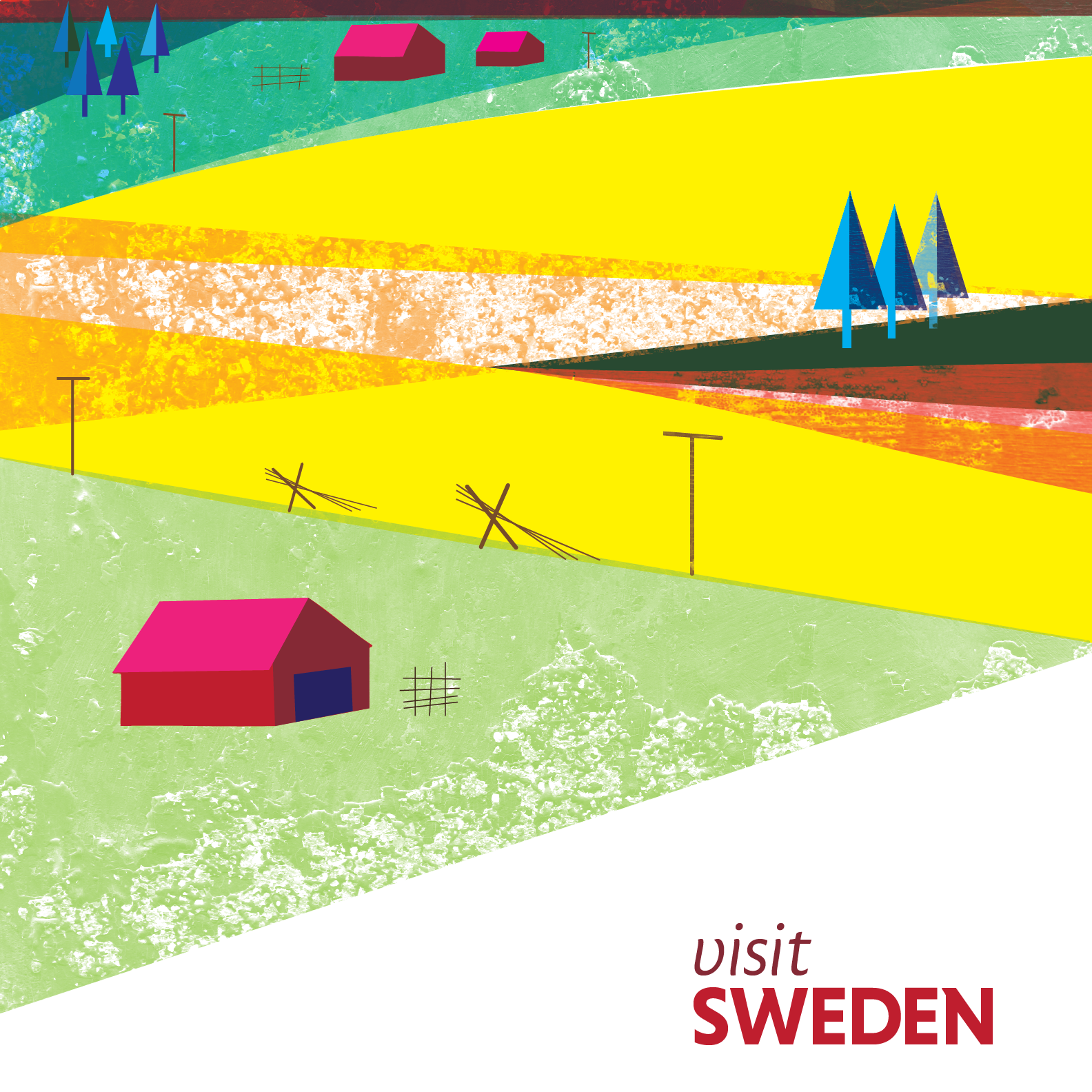 Sweden travel poster