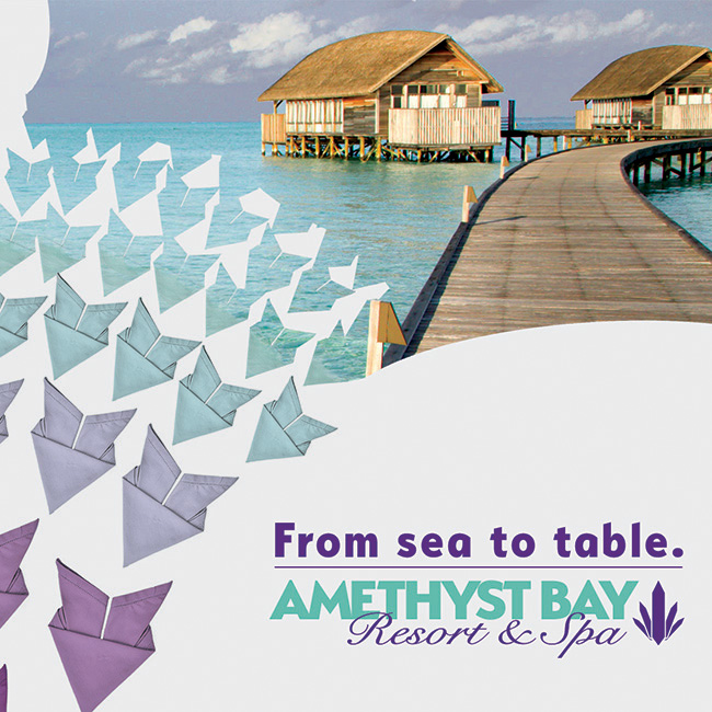 Amethyst Bay resort magazine advertisement