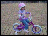Ana's first bicycle!