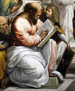 Pythagoras detail, School of Athens