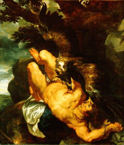 Prometheus Bound by Pieter Paul Rubens, painted 1611-1612