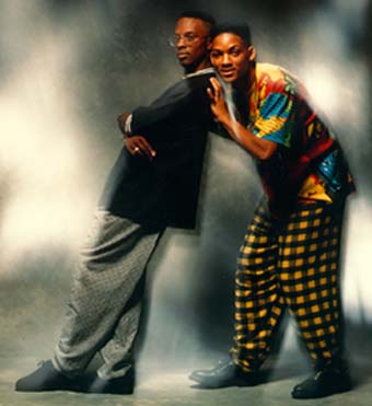 Just Like Throughout His Career Will Smith Is Seen Here Hiding Behind The Talent Of DJ Jazzy Jeff.