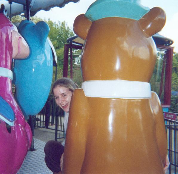 Kate And Yogi Bear.&nbsp; Australia's Wonderland.&nbsp; July 2001.