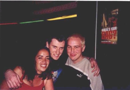 Liv, Kev, And Yours Truly.&nbsp; Liv's farewell.&nbsp; October 2000.