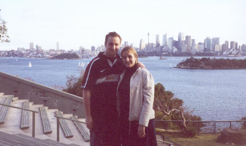 Me And Kate.&nbsp; Sydney Harbour.&nbsp; July 2001.