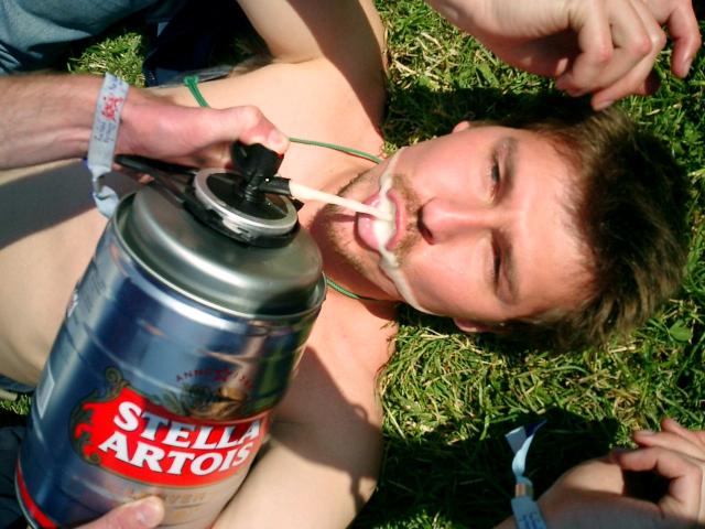 Fin attempts to grow a beer 'tache