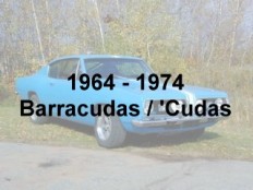 Plymouth Barracuda / 'Cuda Muscle Cars