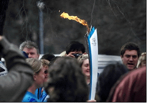 The Olympic Flame at the MCG
