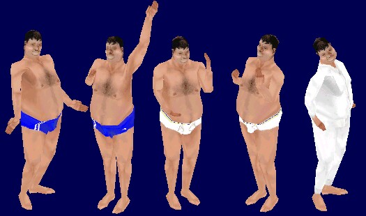 Put mouse on white briefs to compare mesh.