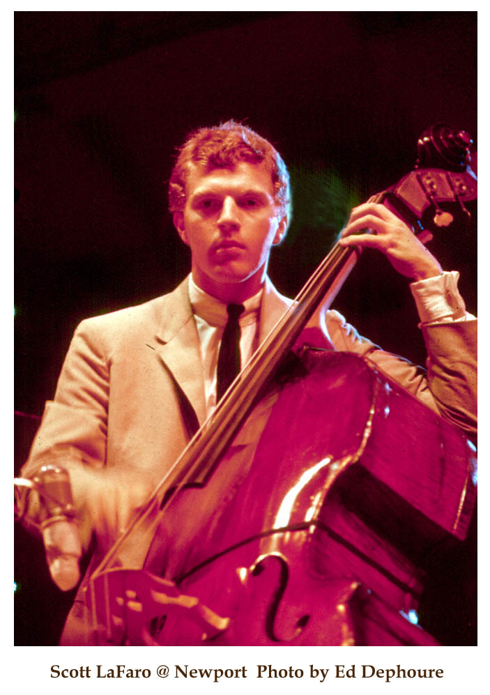 Scott LaFaro at Newport Jazz Fest 19610702 Photo by Ed Dephoure