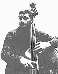 LaFaro in a sweater with his Prescott bass -- his sister Helene's favorite picture of her brother