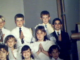 A wee Meg at communion