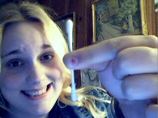 Meg and a q-tip...