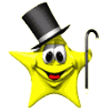 a star with a tophat