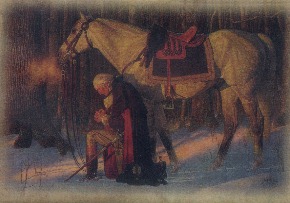 George Washington praying at Valley Forge