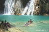 Los fot�grafos ba�andose en Minas Viejas