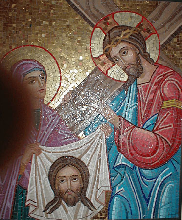 Veronica wipes the face ofJesus