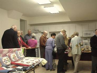 Quilts and Pillows in the Undercroft
