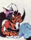 Vippy and her Tiger stuffie^^