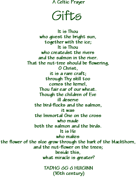 A Celtic Prayer