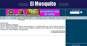 Captura de la p�gina  de hoy de El Mosquito.- PINCHAR PARA VER MAS GRANDE