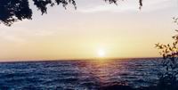 Puesta de sol Cascada