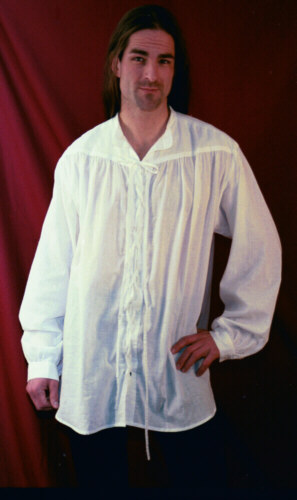 Lace Down Poet Shirt - click to enlarge