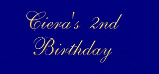 Ciera's 2nd Birthday