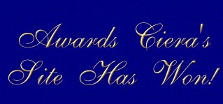 Awards Ciera's Site has won
