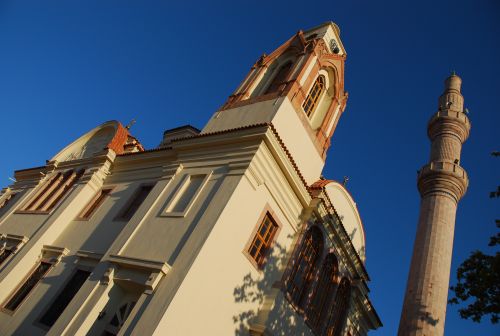 mosque with clock
