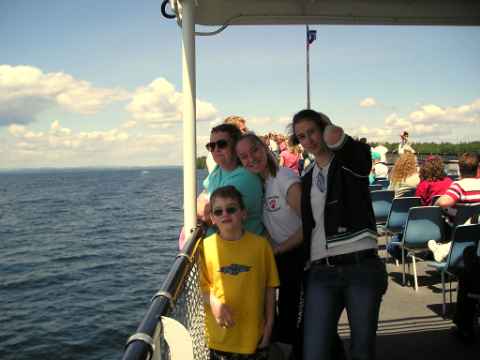 this pic is from 2004 also, vacation to Wolfeboro, NH with Katie's family