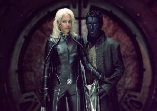 with storm...i think he's got a thing for her in the movie...