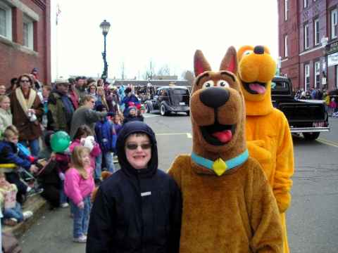 Merrimac Santa parade 2005, this is Dan and his idol...