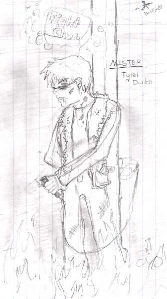 another masterpiece from Kristen...Tyler Durden from Fightclub