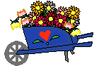 Flowers in cart