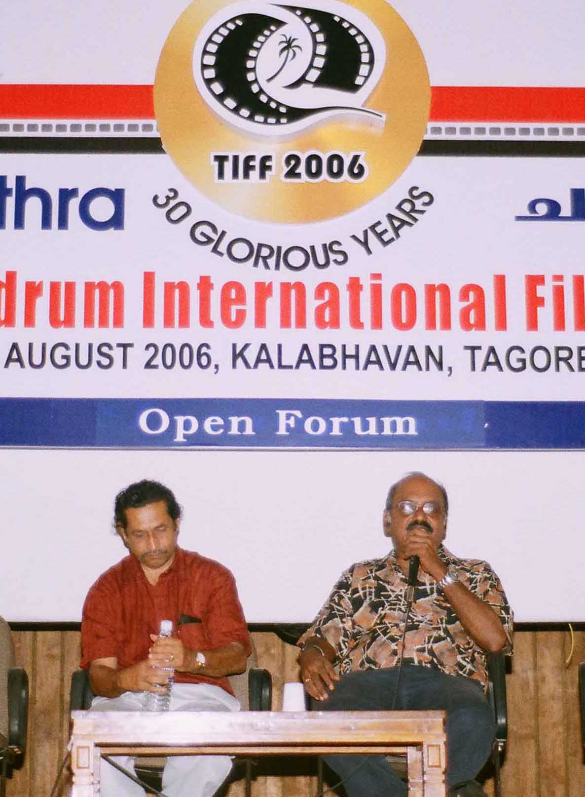 Ramachandra Babu answers questions in the Open Forum