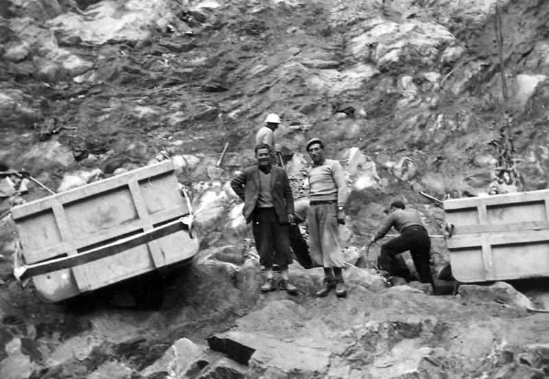 Mario al cantiere Vaiont