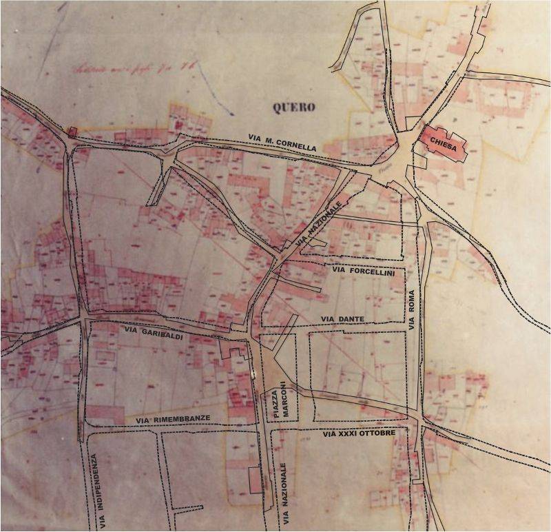 Vecchia Planimetria Quero