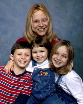 Amy and her kids, watch out guys... she's a mean one!
