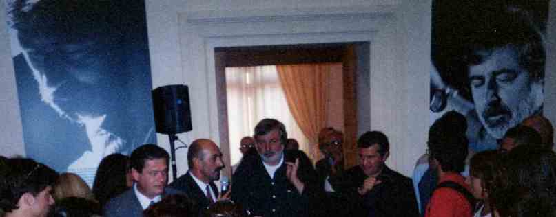 Guccini all'inaugurazione della mostra di Carpi (settembre 2003) - foto di Maso