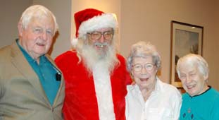Santa spreading cheer
