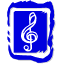 Treble staff logo