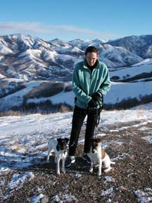 Me and Harry and Jack in the hills above Salt Lake City.