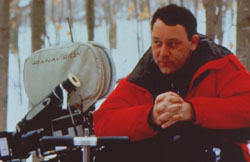 Sam Raimi on the Set of A Simple Plan