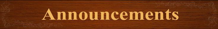 Announcements