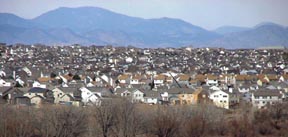 mountains and rooftops