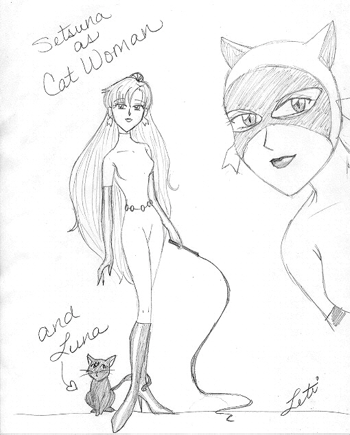 SunaCat (Sailor Pluto as Cat Woman)