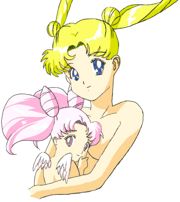 Usagi/Serena and Chibi Usa/Rini